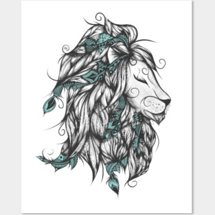 Lion Posters and Art