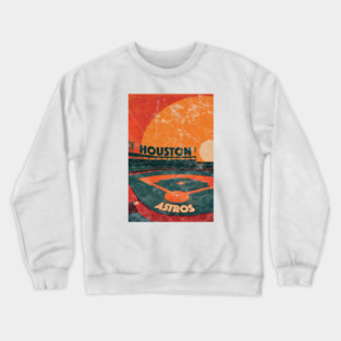 Midcentury Houston Astros Stadium Crewneck Sweatshirt