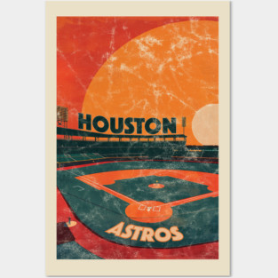 Midcentury Houston Astros Stadium Posters and Art