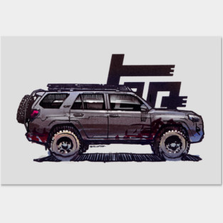 5th Gen 4Runner TRD - Black Posters and Art