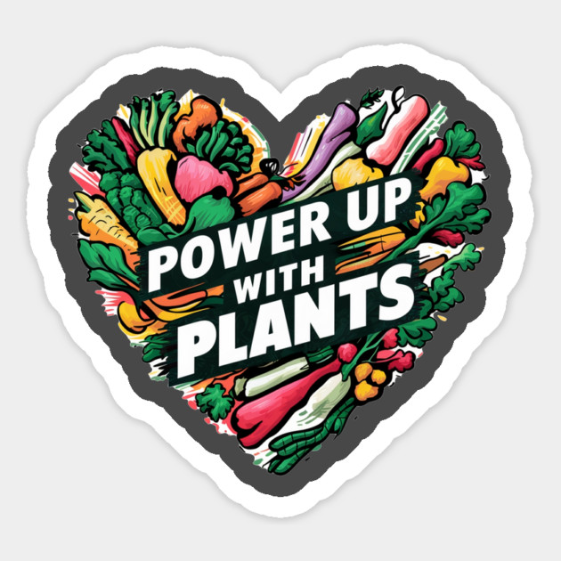 Power Up With Plants Magnet by Vinokurio