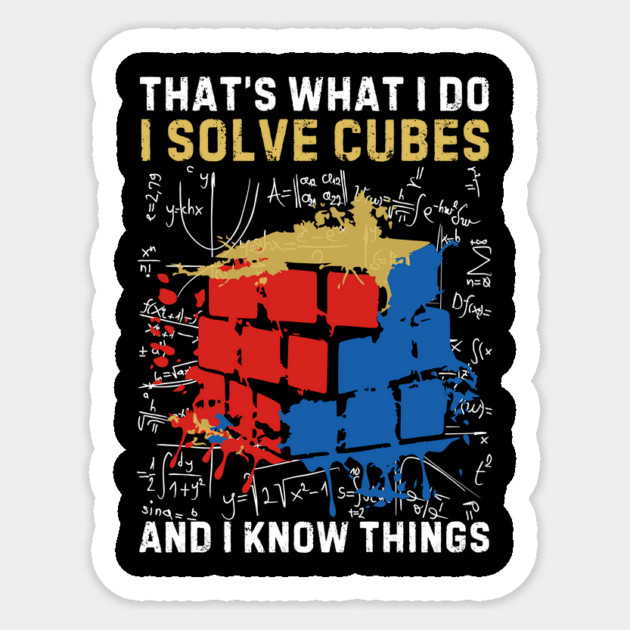 Rubiks Cube Solving Sticker by The WYLD Tribe