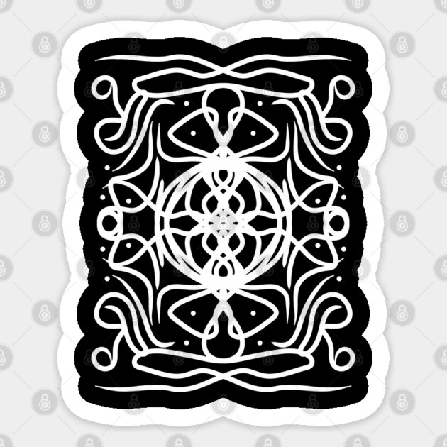 Lines Art 3 Sticker by Megadorim