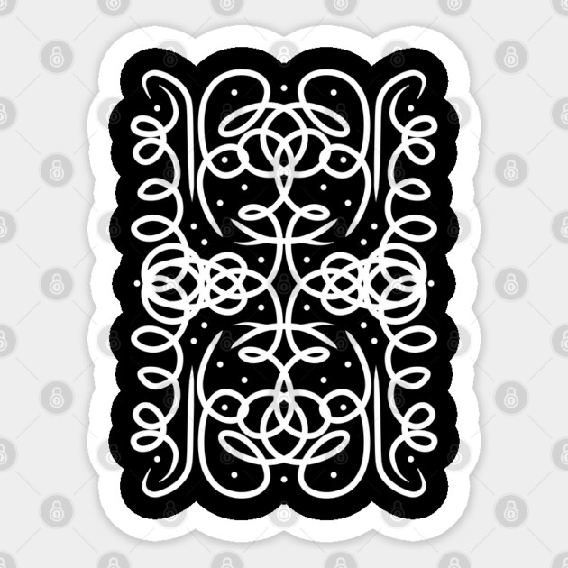 Lines Art 5 Sticker by Megadorim