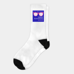 Nerdy Romantics Podcast - Nerdy logo Socks