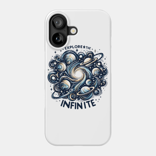 Explore the Infinite – Cosmic Galaxy Space Artwork Gift Phone Case by MakerMind8.2
