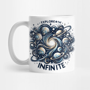 Explore the Infinite – Cosmic Galaxy Space Artwork Gift Mug