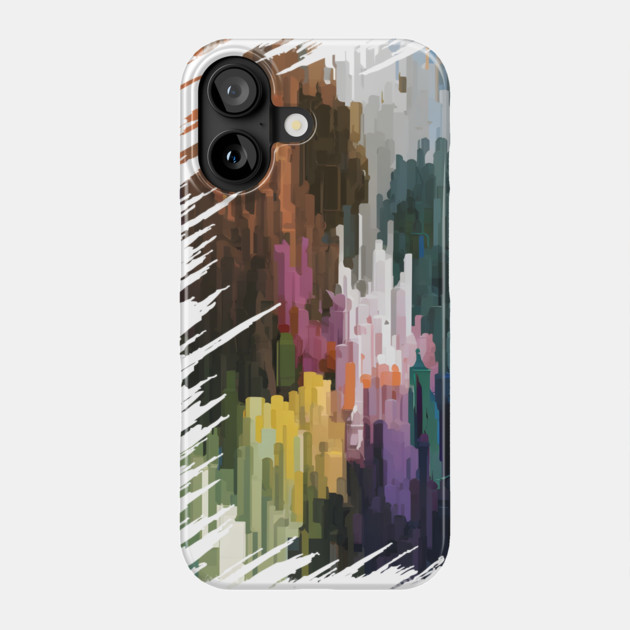 Abstract Color Splash – Modern Artistic Graphic Gift Phone Case by MakerMind8.2