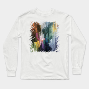 Abstract Color Splash – Modern Artistic Graphic Gift Long Sleeve T-Shirt