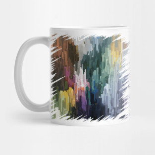 Abstract Color Splash – Modern Artistic Graphic Gift Mug