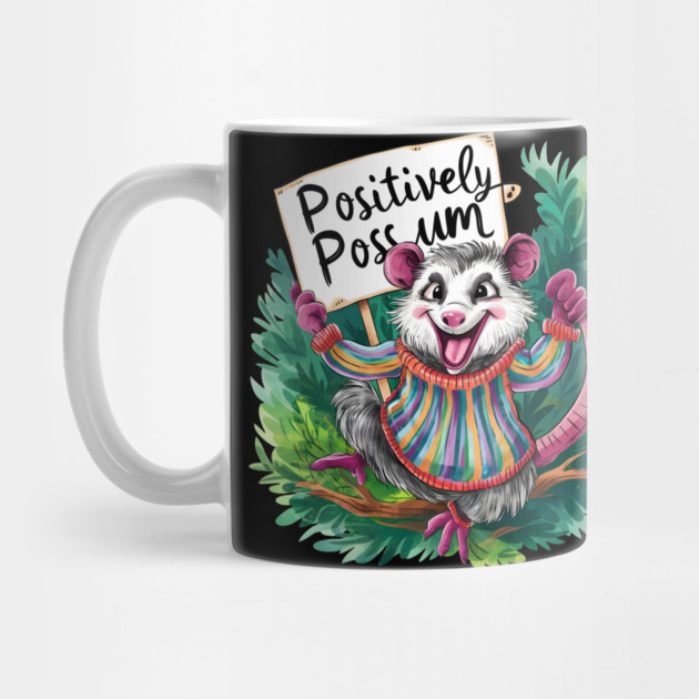 Positively Possum – Cute Funny Animal Pun Gift by MakerMind8.2