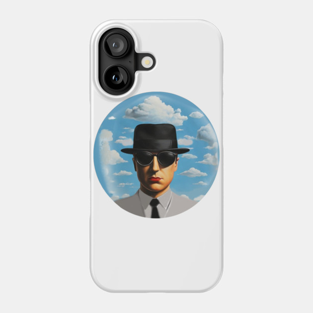 Mysterious Man in Suit – Surreal Sky Artwork Phone Case by MakerMind8.2