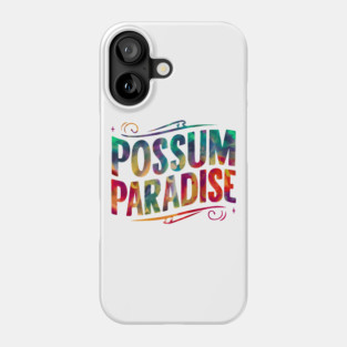 Possum Paradise – Colorful Animal Humor Gift Graphic Phone Case