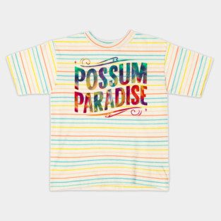 Possum Paradise – Colorful Animal Humor Gift Graphic Kids T-Shirt