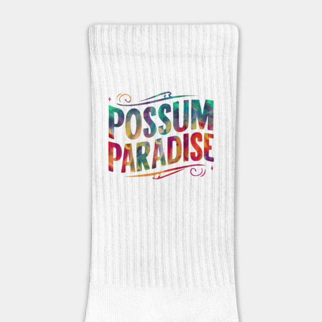 Possum Paradise – Colorful Animal Humor Gift Graphic by MakerMind8.2