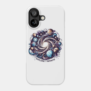 Explore the Infinite – Cosmic Galaxy Space Art Gift Graphic Phone Case