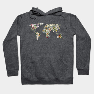 Vintage Botanical World Hoodie
