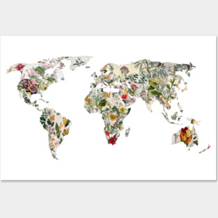 Vintage Botanical World Posters and Art