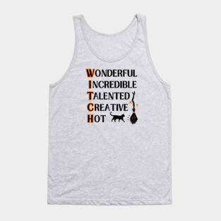 Wonderful W.I.T.C.H. Fun Wiccan Pagan Cheeky Witch® Tank Top