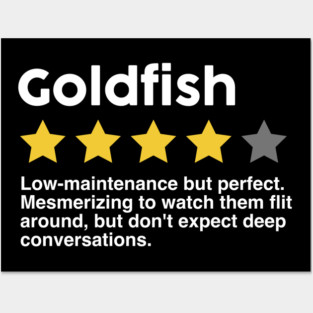 Goldfish rating Posters and Art