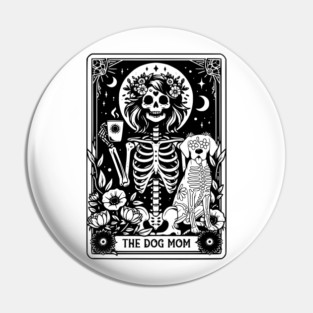 The Dog Mom Tarot Card Witchy Vibes Dog Lover Gift For Women Mother day Pin