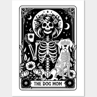 The Dog Mom Tarot Card Witchy Vibes Dog Lover Gift For Women Mother day Posters and Art