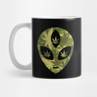 Third Eyed Alien Head: Weed Camo Edition Mug