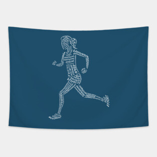 Runner Typography Tapestry