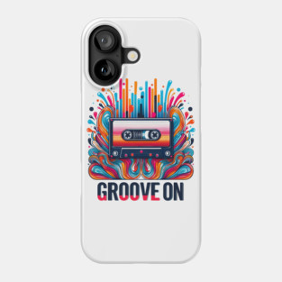 Groove On – Retro Cassette Tape Nostalgia Music Graphic Gift Phone Case