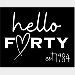 40Th Birthday Posters and Art