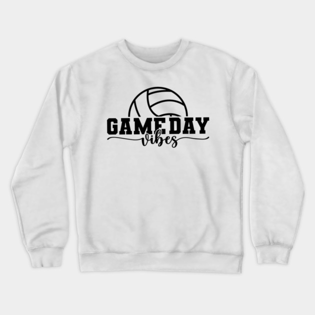 Bleached Volleyball Game Day Vibes Volleyball Mom Leopard Crewneck Sweatshirt by Rene	Malitzki1a