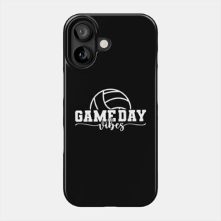 Bleached Volleyball Game Day Vibes Volleyball Mom Leopard Phone Case