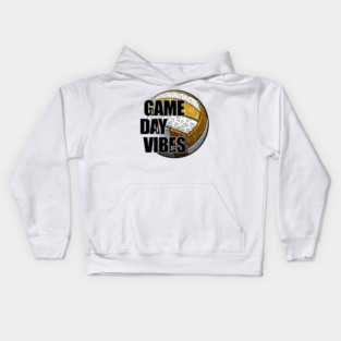 Bleached Volleyball Game Day Vibes Volleyball Mom Leopard Kids Hoodie