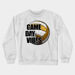 Bleached Volleyball Game Day Vibes Volleyball Mom Leopard Crewneck Sweatshirt