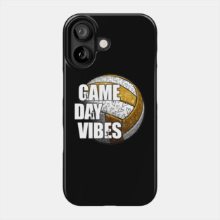 Bleached Volleyball Game Day Vibes Volleyball Mom Leopard Phone Case