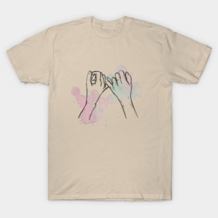 Pinky Promise Hand drawn T-Shirt