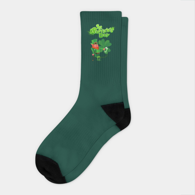 St. Patrick Day Socks by Urbanprint