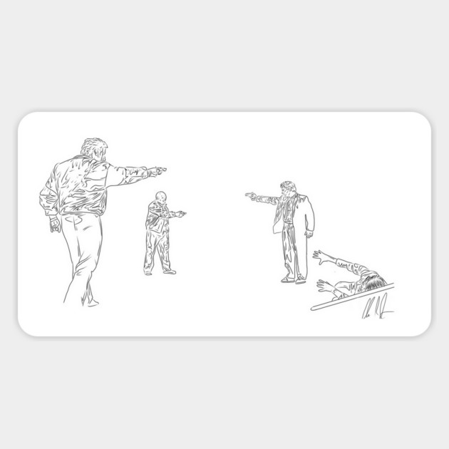 Reservoir Dogs: Mexican Outline Magnet by 51Deesigns