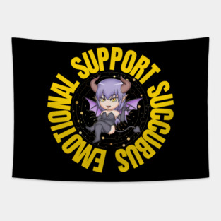 Emotional Support Succubus Tapestry