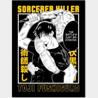 Sorcerer Killer Toji Anime Fanart Posters and Art