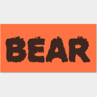 Bear (Orange) Posters and Art