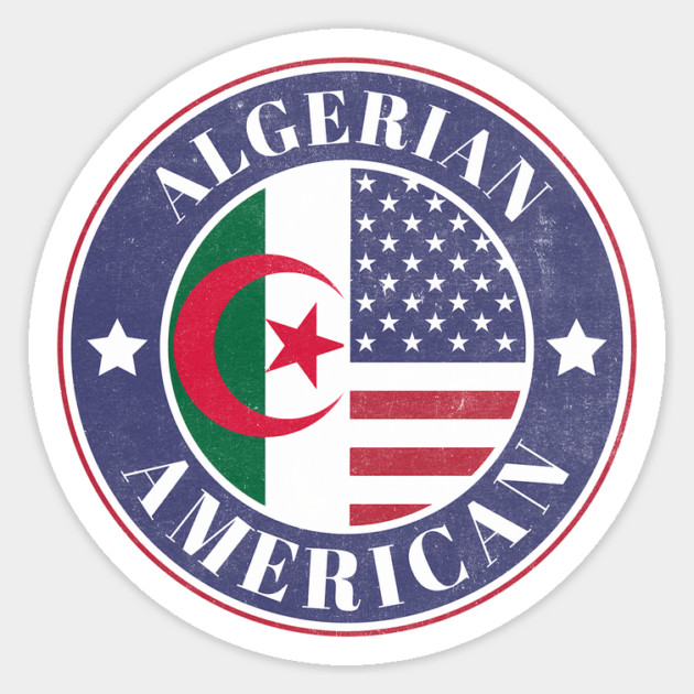 Proud Algerian-American Badge - Algeria Flag Magnet by Yesteeyear
