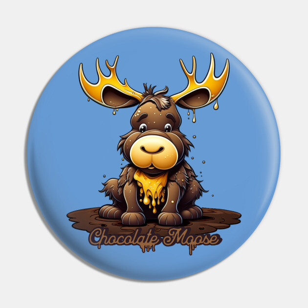 Chocolate Mousse Moose Pin by HolidayBug