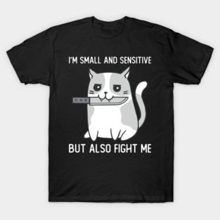 Im Small And Sensitive But Also Fight Me Cat T-Shirt