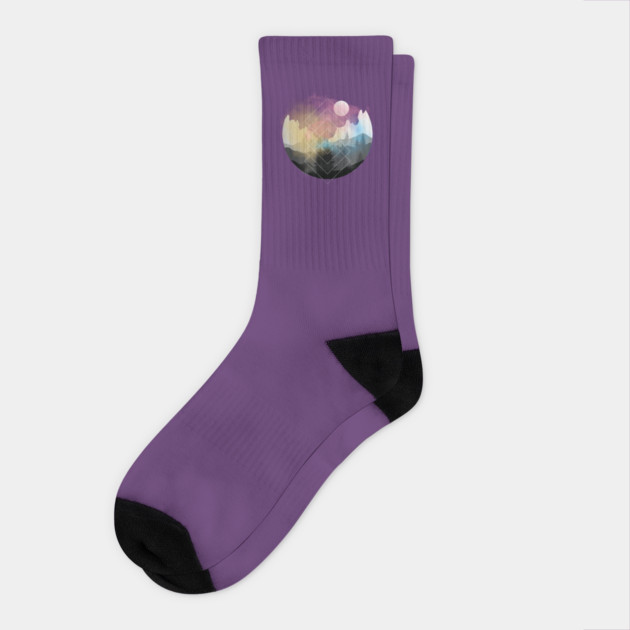Nature Gradient Sphere Socks by casualteesinc