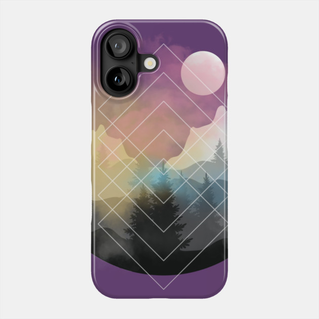Nature Gradient Sphere Phone Case by casualteesinc