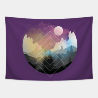 Nature Gradient Sphere Tapestry