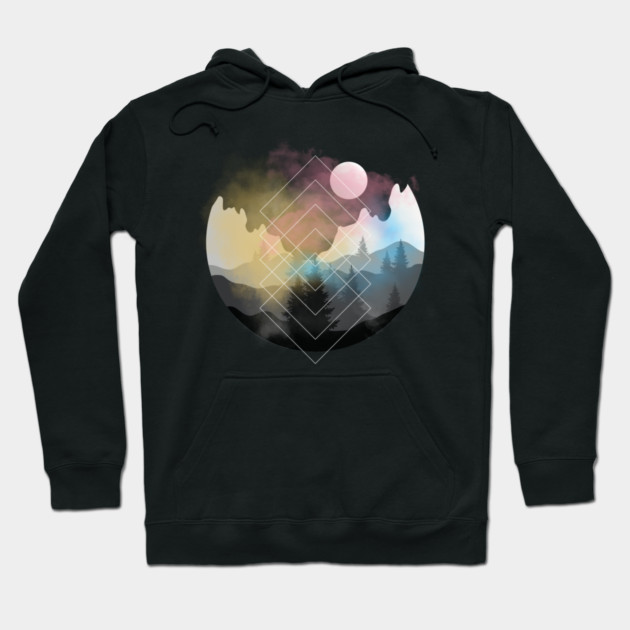 Nature Gradient Sphere Hoodie by casualteesinc