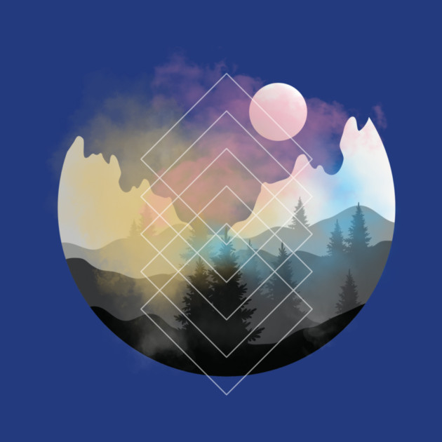 Nature Gradient Sphere by casualteesinc