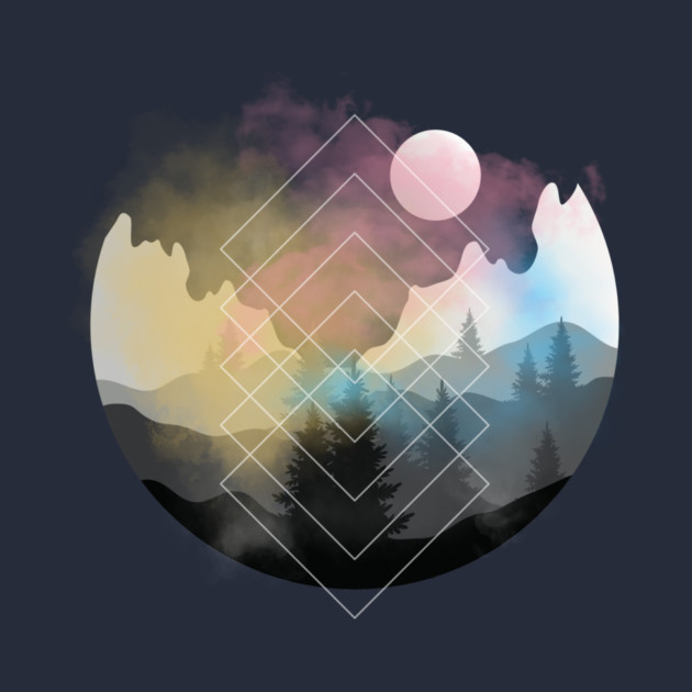 Nature Gradient Sphere by casualteesinc
